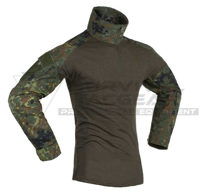 Tactical Combat Revenger Tdu Shirt German Flecktarn Camo Invader Gear 