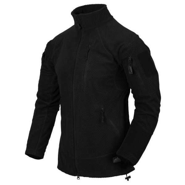 Alpha Tactical Jacket black - Grid Fleece