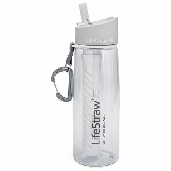 Water bottle with filter GO 0,65L clear