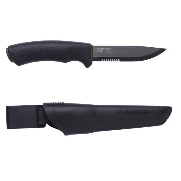 Bushcraft Knive SRT Stainless Steel BlackBlade