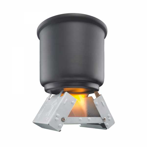 Pocket stove, small, including 126x5g solid fuel tablets
