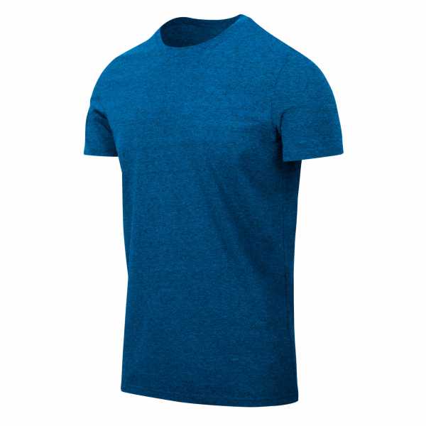 T-Shirt Slim blue melange