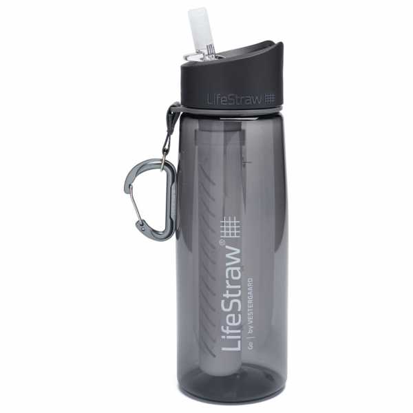 Water bottle with filter GO 0,65L grey