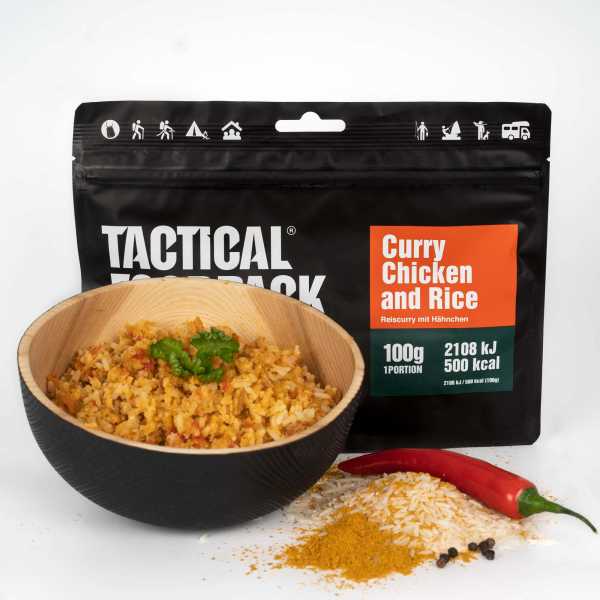 Outdoor Food Curry Chicken and Rice 100g